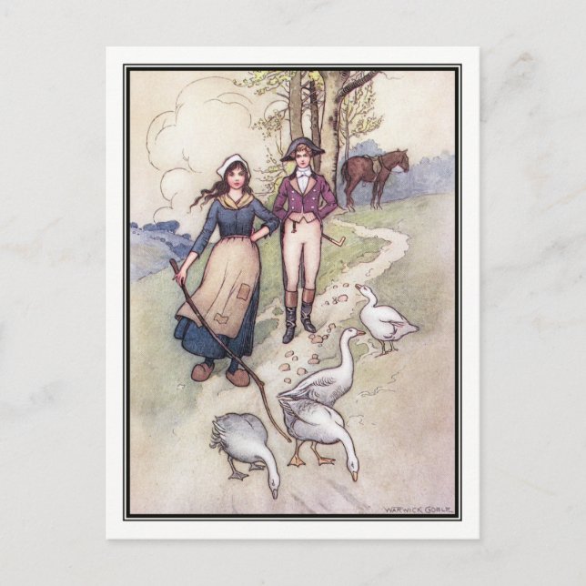 When All the World is Young by Warwick Goble Postcard (Front)