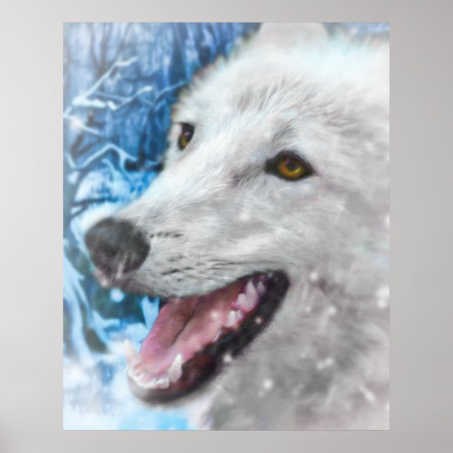 WHEN ARCTIC WOLF EYES ARE SMILING POSTER (Front)