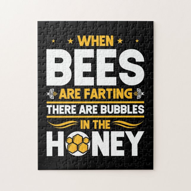 When Bees Are Farting Jigsaw Puzzle (Vertical)