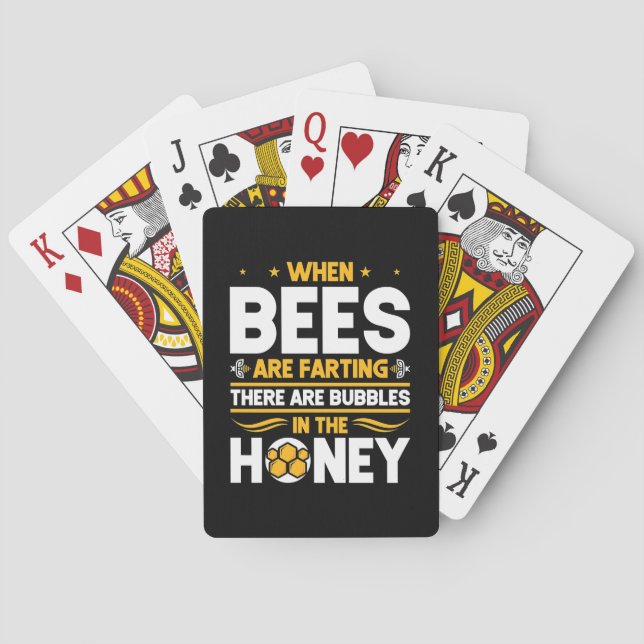 When Bees Are Farting Playing Cards (Back)