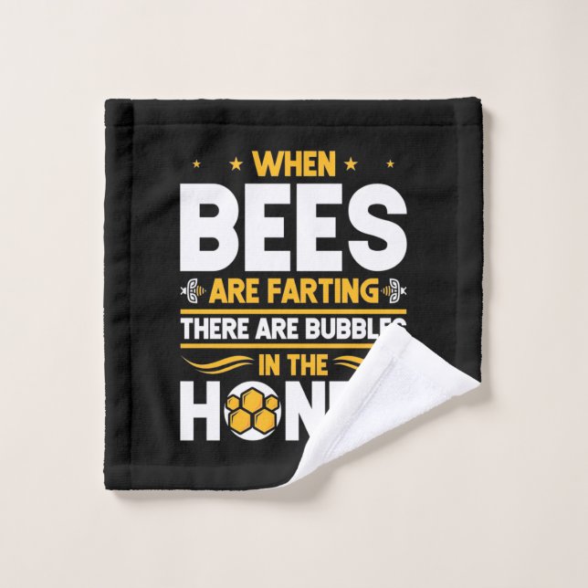 When Bees Are Farting Wash Cloth (Wash Cloth)