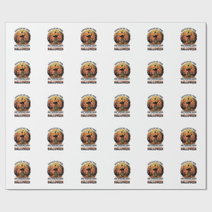 When Black Cats Prowl Halloween Cat Tombstone Pump Wrapping Paper