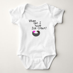 When Can I have Ice Cream? Baby Bodysuit