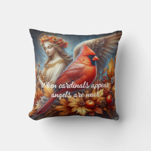 When cardinals appear angels are near cushion