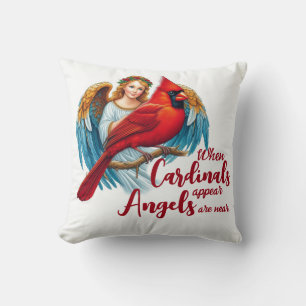 When cardinals appear angels are near cushion