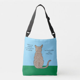 When Cat Turns Back on You Crossbody Bag