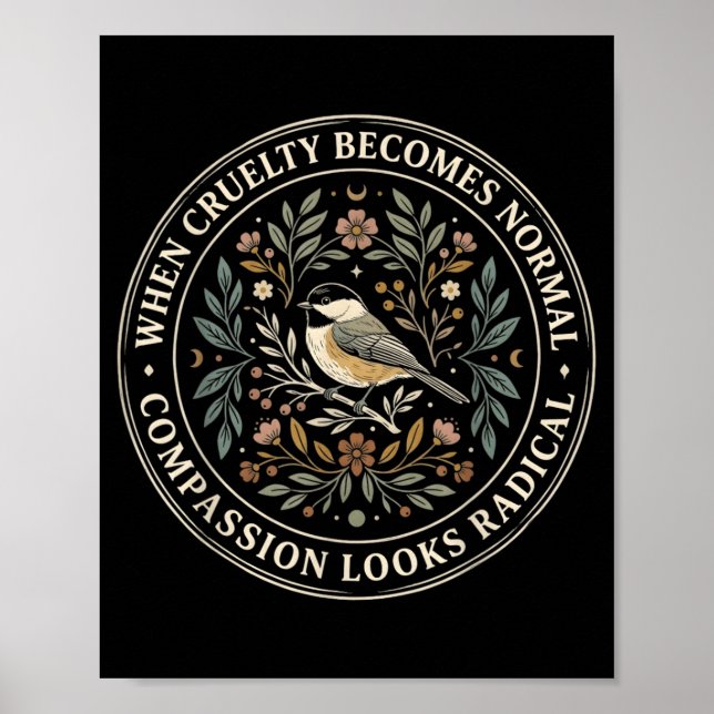When Cruelty Becomes Normal Compassion Looks Poster (Front)