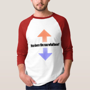 When Does the Narwhal Bacon Upvote Reddit Question T-Shirt