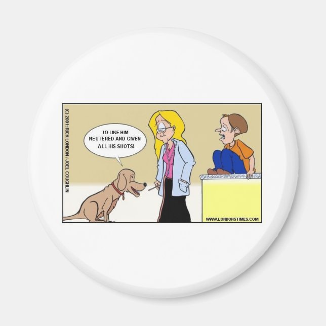 When Dogs R The Masters Funny Gifts & Tees Magnet (Front)