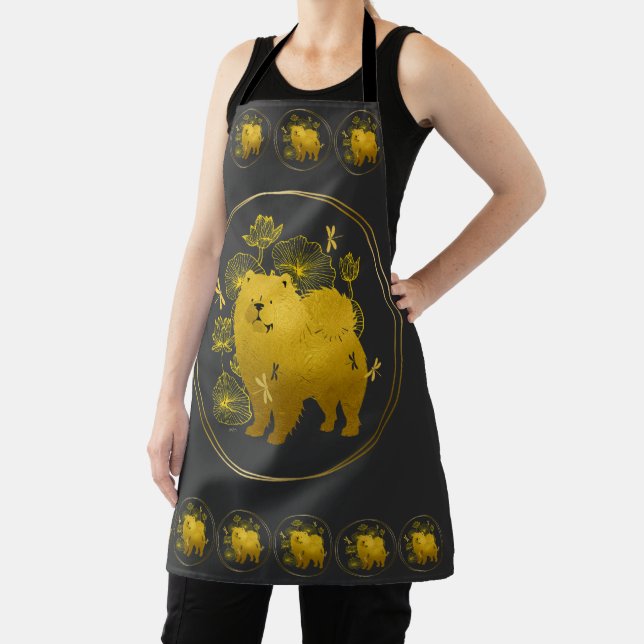 WHEN DRAGONS FLY  Chow  chef craft grooming apron (Insitu)