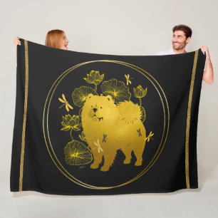 WHEN DRAGONS FLY  Chow    Fleece Blanket