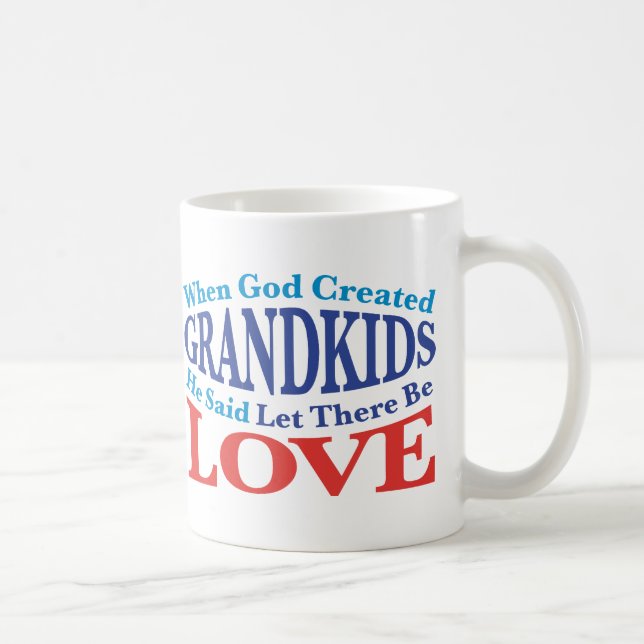 When God Created Grandkids Coffee Mug (Right)