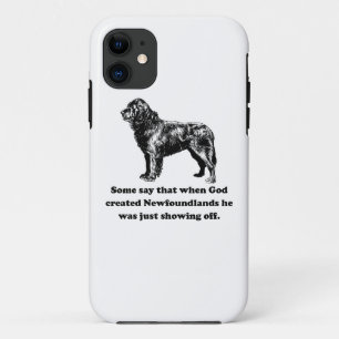 When God Created Newfoundlands iPhone 11 Case