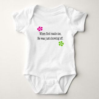 When God Made Me Baby Bodysuit
