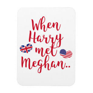 When Harry met Meghan   Fun Royal Wedding Magnet
