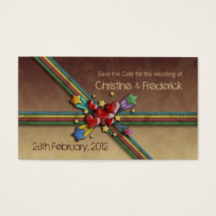 When Hearts Collide, save the date mini cards