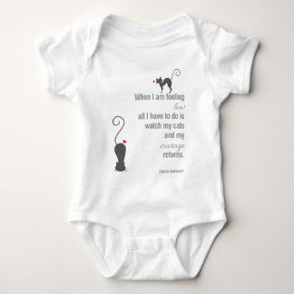 When I Am Feeling Low - Bukowski - inspirational Baby Bodysuit