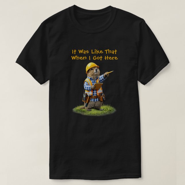 "When I Got Here" T-Shirt (Design Front)