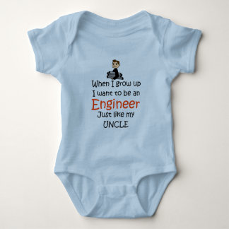 When I grow up Engineer Baby Bodysuit