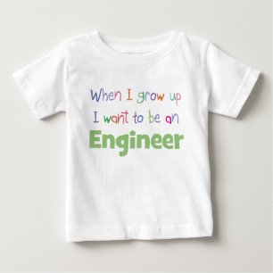 When I Grow Up Engineer Baby T-Shirt