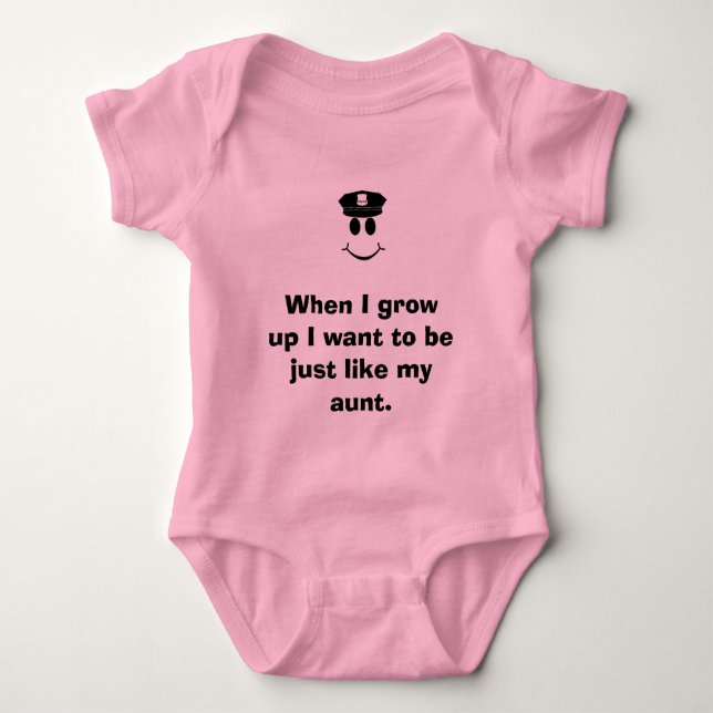 When I grow up I want to be just li... Baby Bodysuit (Front)