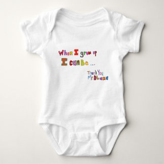 When I grow up Obama Kids Baby Bodysuit