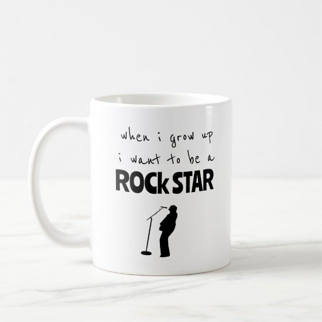 When I Grow Up Rock Star Coffee Mug (Left)