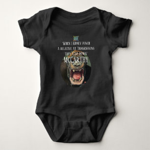 "When I Kidney punch a Relative at Thanksgiving.. Baby Bodysuit