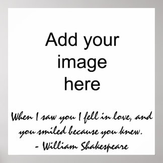 When I saw you I fell in love - Wall Art