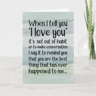 When I Tell You I Love You... Holiday Card