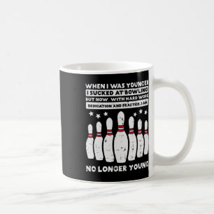 When I Was Younger Bowling Funny Humour Gag Bowler Coffee Mug