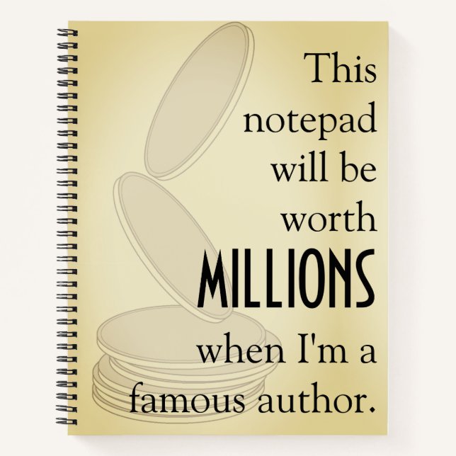 When I'm a Famous Author Notebook (Front)