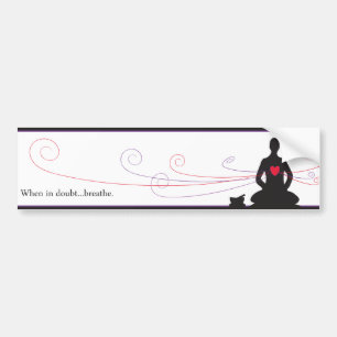 When in Doubt...Breath Bumpersticker Bumper Sticker