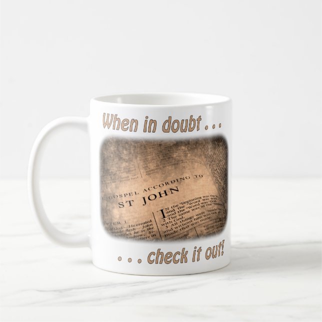 When in Doubt ... Check it Out - Mug (Left)