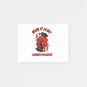 When in doubt, conquer your demons post-it notes