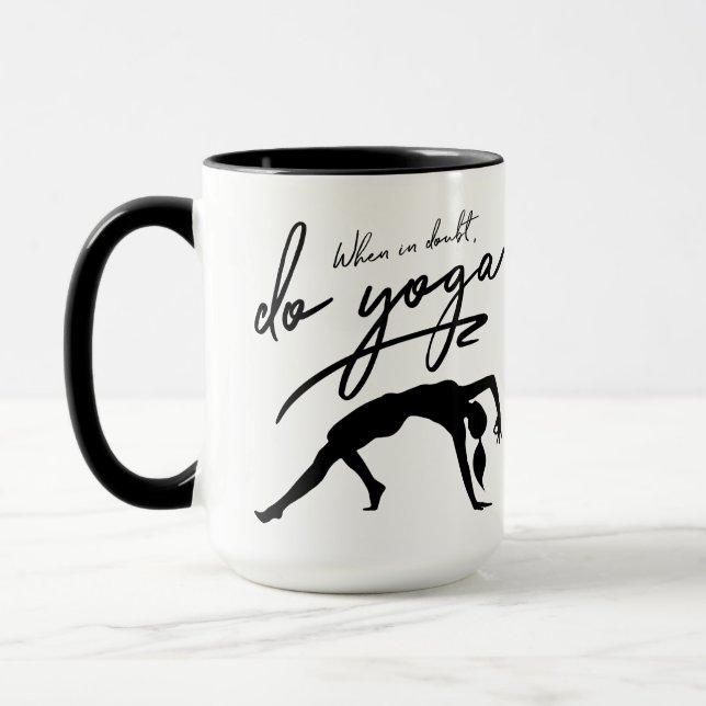 When In Doubt, Do Yoga Mug (Left)
