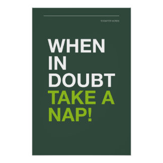 WHEN IN DOUBT, TAKE A NAP – Cozy Wall Art