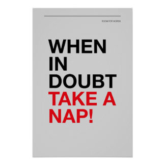 WHEN IN DOUBT, TAKE A NAP – Cozy Wall Art