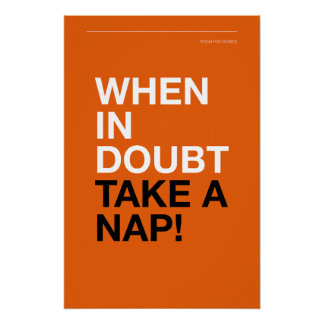 WHEN IN DOUBT, TAKE A NAP – Cozy Wall Art