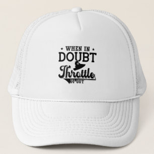 When In Doubt Throttle It Out Jet Skiing Jet Ski Trucker Hat
