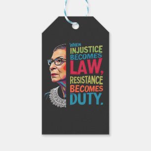 When Injustice Becomes Law Resistance Becomes Duty Gift Tags
