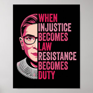 When Injustice Becomes Law Resistance Becomes Duty Poster