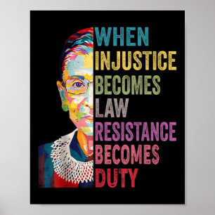 When Injustice Becomes Law Resistance Becomes Duty Poster