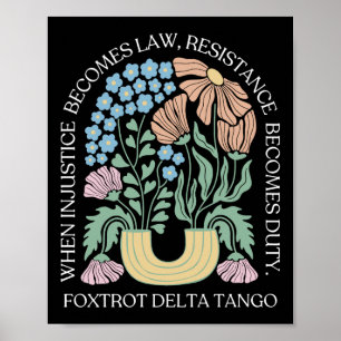 When Injustice Becomes Law Resistance Becomes Duty Poster
