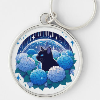 When it rains cat is still something beautiful key ring