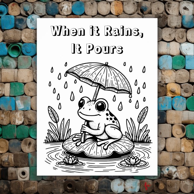 When it Rains, It Pours | Colour Me Poster (Creator Uploaded)