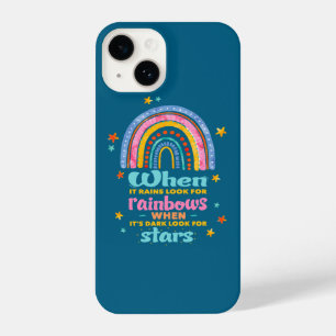 When It Rains Look For Rainbows iPhone 14 Case