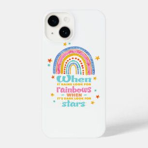 When It Rains Look For Rainbows iPhone 14 Case