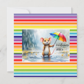 When it rains look for rainbows. Mouse painting