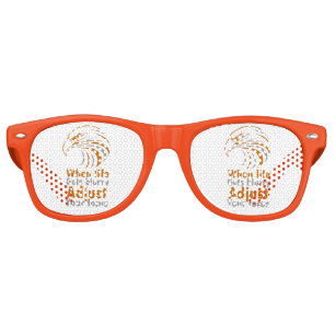 When life gets blurry adjust your focus paper plat retro sunglasses